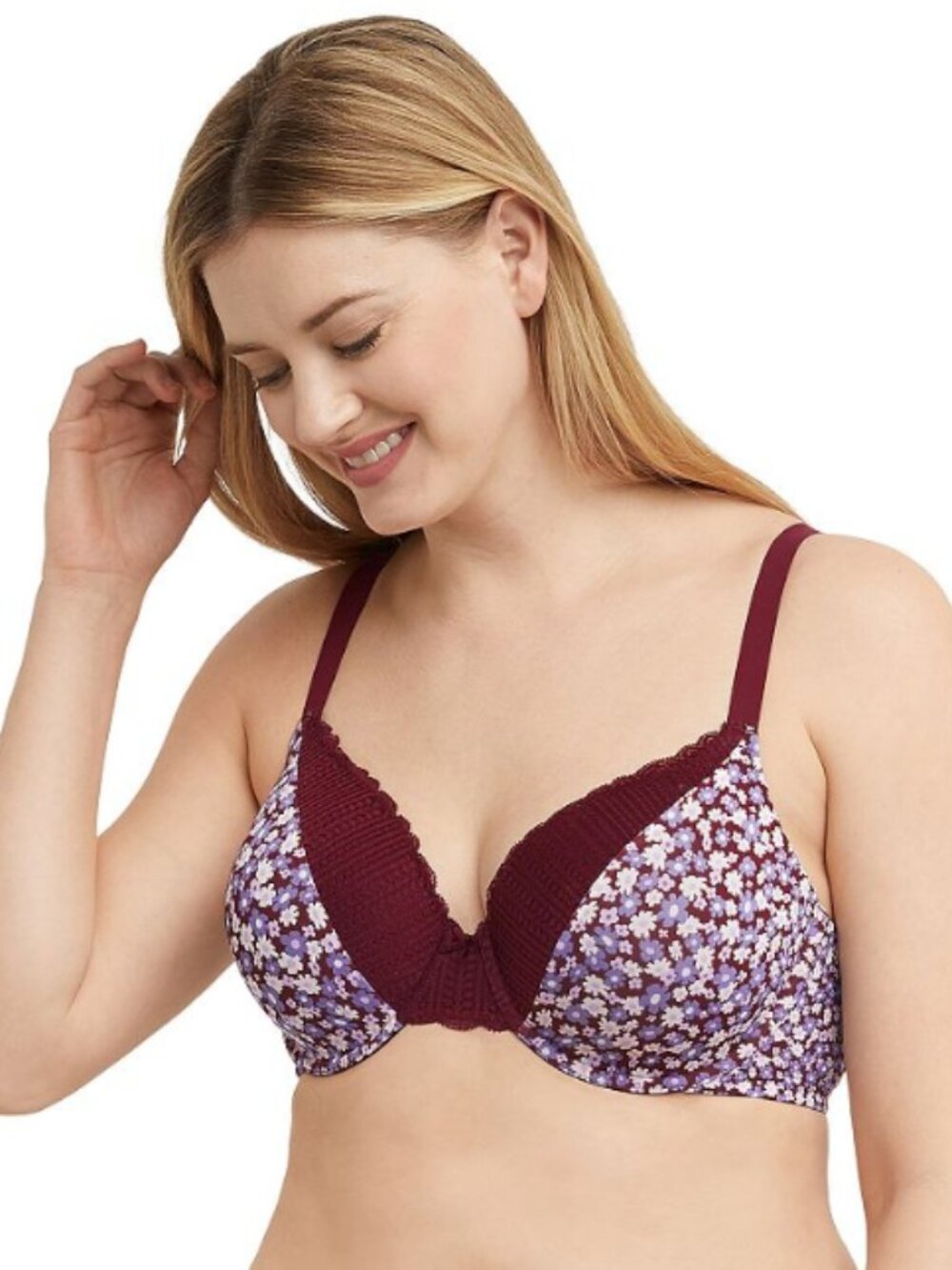 Maidenform Women's Comfort Devotion Embellished Extra Coverage Bra Sz 38C 6310